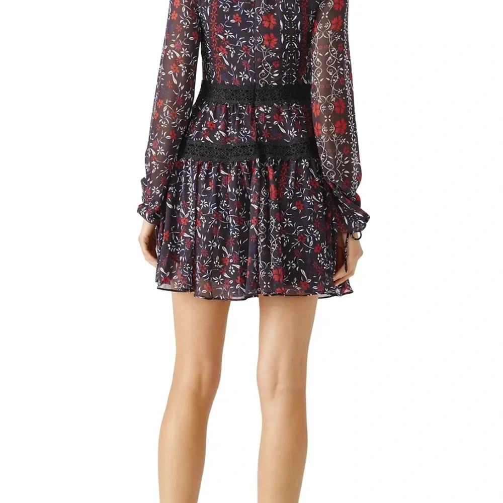 N/Nicholas black floral dress size 6 NWOT - Picture 3 of 11